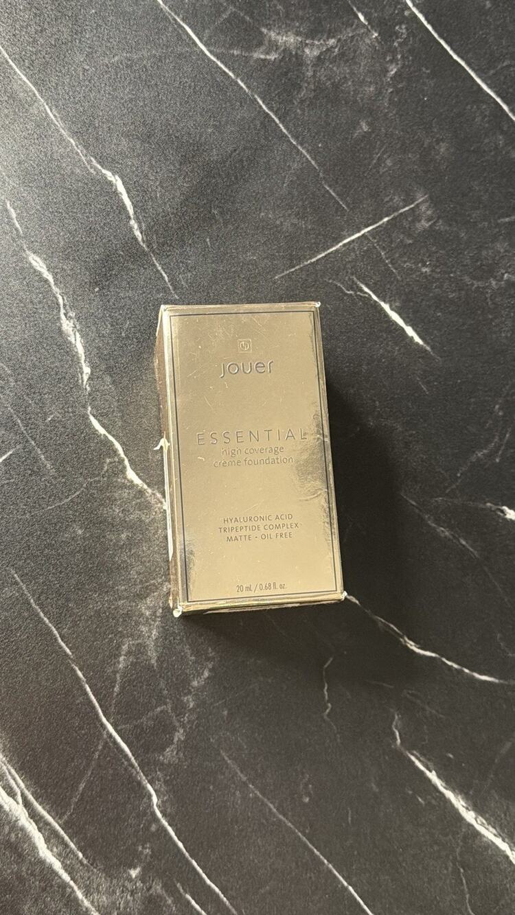 Jouer Essential High Coverage Creme Foundation W/Hyaluronic Acid, .68oz, Cavier